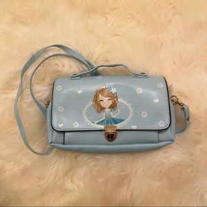 Korean Brand Cute Light Blue Girls Pencil Bag